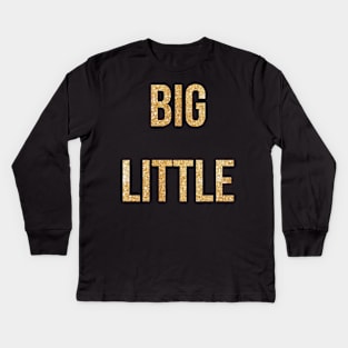 Big Little Gold Kids Long Sleeve T-Shirt